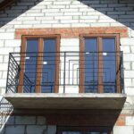 Balustrada stal geometryczna balkon