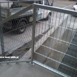 balustrada prosta stal ocynk siatkowa industrialna