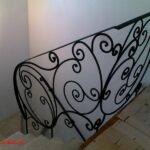 Balustrada metaloplastyka schody stal kuta