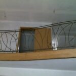 balustrada wewnetrzna falista stalowa