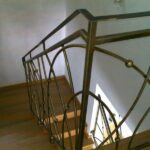 Balustradas schody półkolista stal