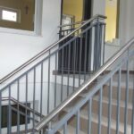 balustrada chrom prosta schody