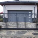 brama metaloplastyka przesuwna czarna garaż2