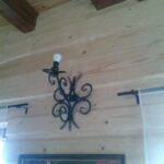 naścienna lampa stal metalolastyka