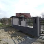 ogrodzenie proste geometryczne stal metaloplastyka