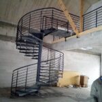 schody stalowe wewnętrzne siedlisko sobibór konstrukcja