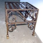 stołek metaloplastyka stal