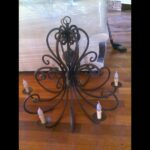 żyrandol stalowy metaloplastyka